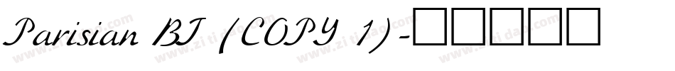 Parisian BT (COPY 1)字体转换
